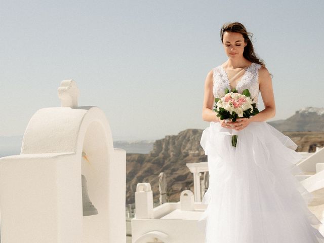 Peter and Agota&apos;s Wedding in Santorini, Greece 32