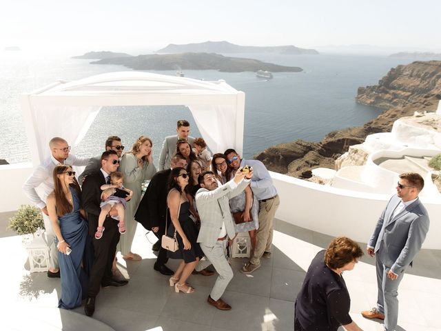 Peter and Agota&apos;s Wedding in Santorini, Greece 34