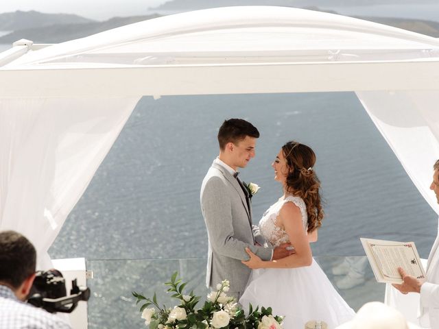 Peter and Agota&apos;s Wedding in Santorini, Greece 35