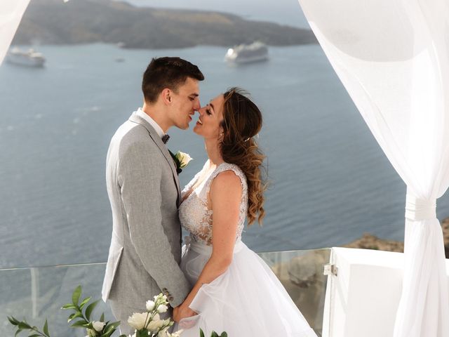 Peter and Agota&apos;s Wedding in Santorini, Greece 36
