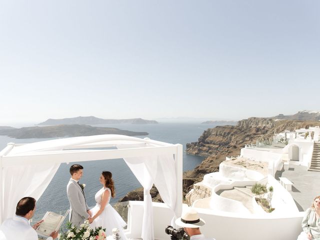 Peter and Agota&apos;s Wedding in Santorini, Greece 37