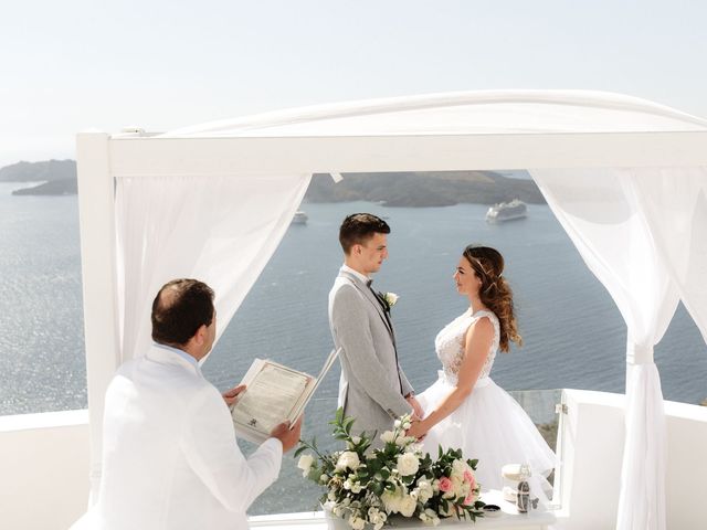 Peter and Agota&apos;s Wedding in Santorini, Greece 38