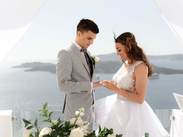 Peter and Agota&apos;s Wedding in Santorini, Greece 42