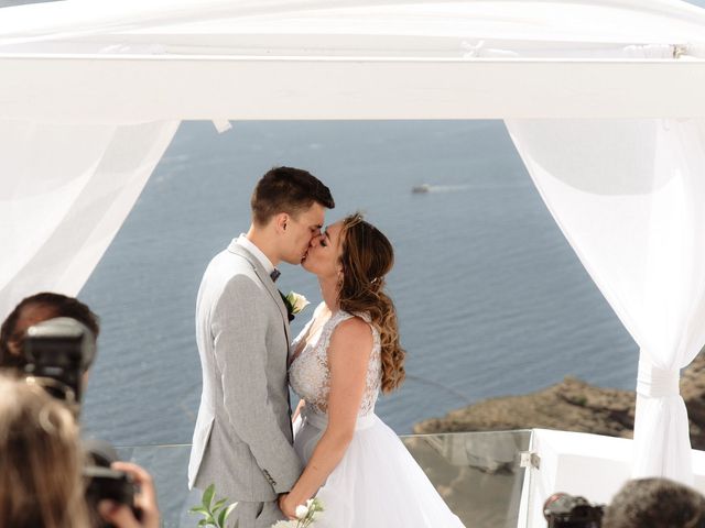 Peter and Agota&apos;s Wedding in Santorini, Greece 47