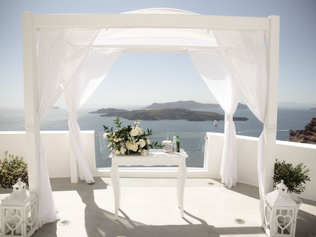 Peter and Agota&apos;s Wedding in Santorini, Greece 56