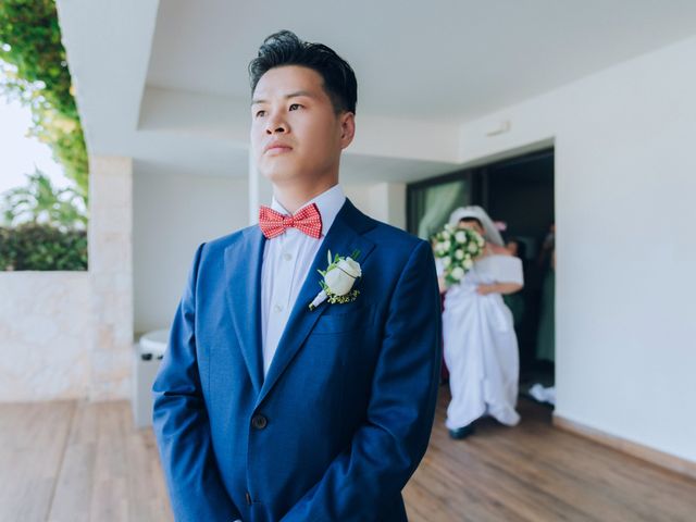 Shuai Li and Jennie&apos;s Wedding in Cancun, Mexico 16