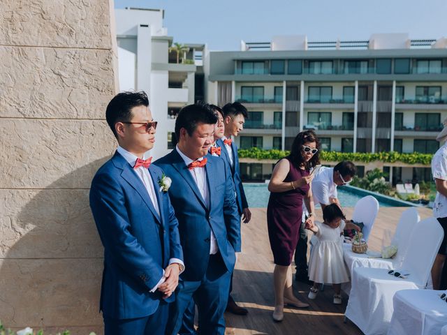 Shuai Li and Jennie&apos;s Wedding in Cancun, Mexico 25