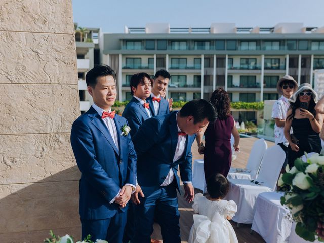 Shuai Li and Jennie&apos;s Wedding in Cancun, Mexico 28