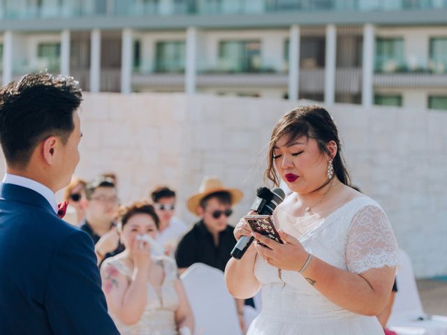 Shuai Li and Jennie&apos;s Wedding in Cancun, Mexico 34