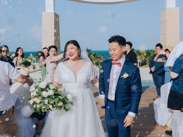 Shuai Li and Jennie&apos;s Wedding in Cancun, Mexico 39