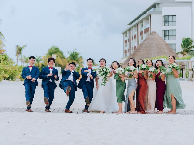Shuai Li and Jennie&apos;s Wedding in Cancun, Mexico 46