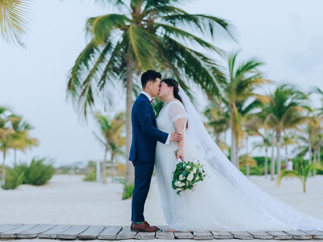 Shuai Li and Jennie&apos;s Wedding in Cancun, Mexico 49