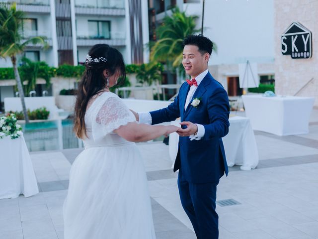 Shuai Li and Jennie&apos;s Wedding in Cancun, Mexico 57