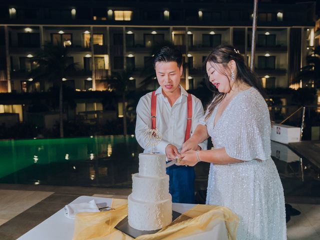 Shuai Li and Jennie&apos;s Wedding in Cancun, Mexico 61