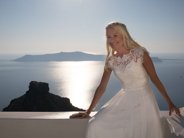 Garry and Karolina&apos;s Wedding in Santorini, Greece 25