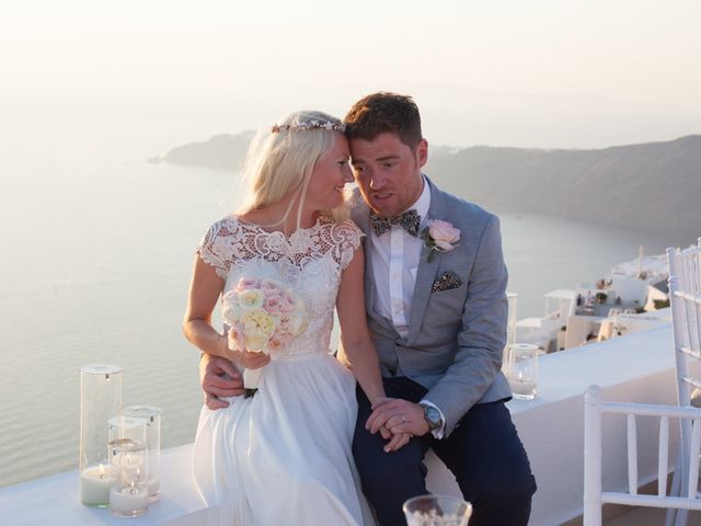 Garry and Karolina&apos;s Wedding in Santorini, Greece 34