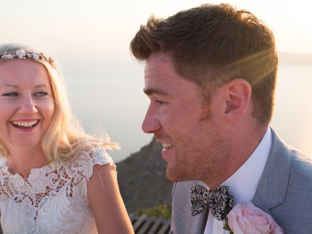 Garry and Karolina&apos;s Wedding in Santorini, Greece 36