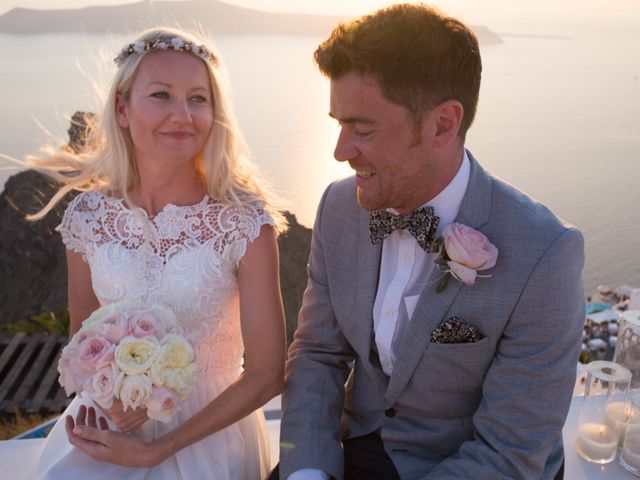 Garry and Karolina&apos;s Wedding in Santorini, Greece 37