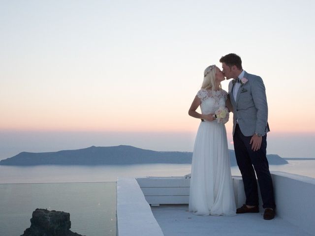 Garry and Karolina&apos;s Wedding in Santorini, Greece 38