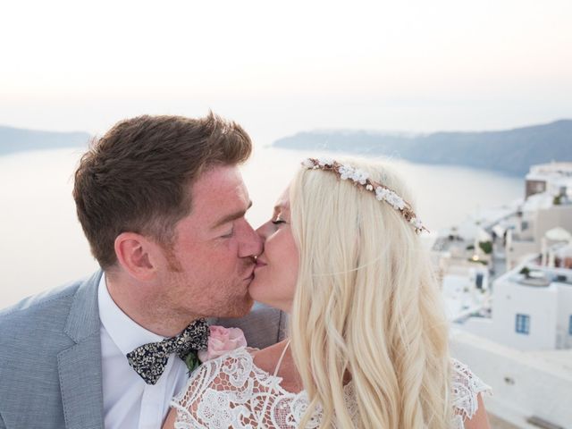 Garry and Karolina&apos;s Wedding in Santorini, Greece 40