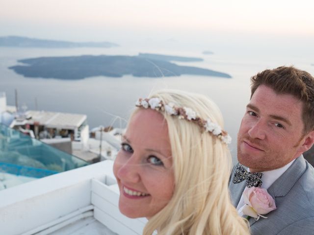 Garry and Karolina&apos;s Wedding in Santorini, Greece 41