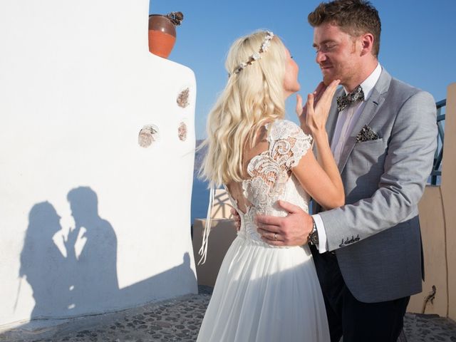 Garry and Karolina&apos;s Wedding in Santorini, Greece 54