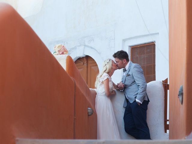 Garry and Karolina&apos;s Wedding in Santorini, Greece 56