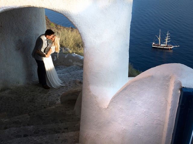 Garry and Karolina&apos;s Wedding in Santorini, Greece 59