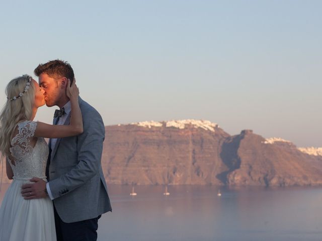 Garry and Karolina&apos;s Wedding in Santorini, Greece 61