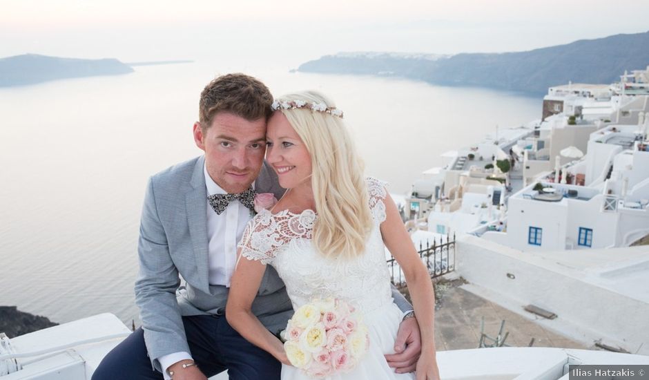 Garry and Karolina's Wedding in Santorini, Greece