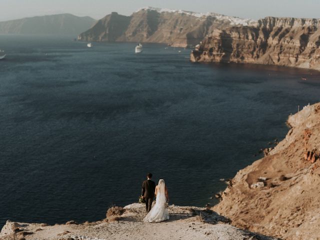 Christian and Lissette &apos;s Wedding in Santorini, Greece 32