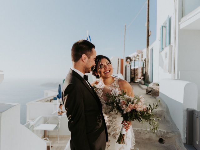 Christian and Lissette &apos;s Wedding in Santorini, Greece 35
