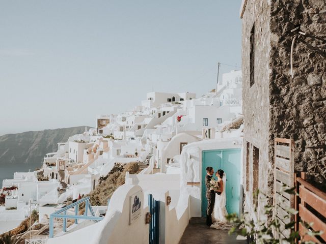 Christian and Lissette &apos;s Wedding in Santorini, Greece 36