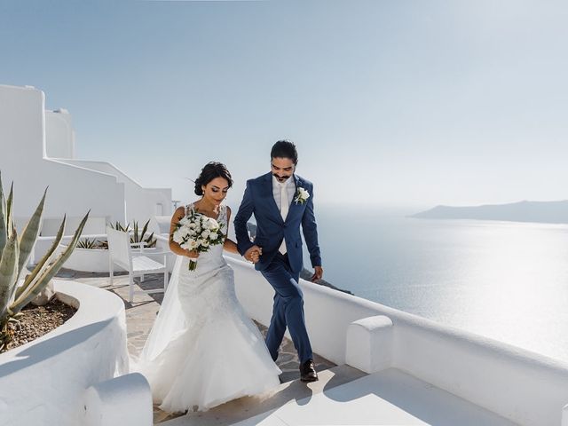 Shadi and Siamak&apos;s Wedding in Santorini, Greece 38