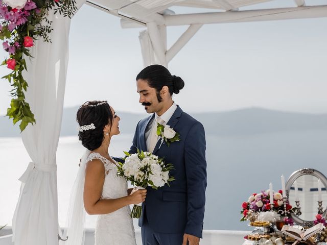 Shadi and Siamak&apos;s Wedding in Santorini, Greece 40