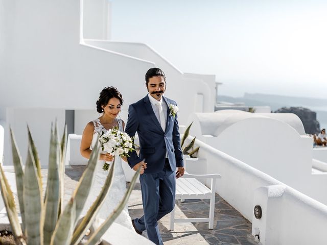 Shadi and Siamak&apos;s Wedding in Santorini, Greece 41