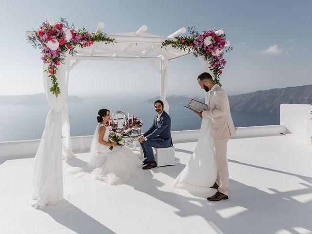 Shadi and Siamak&apos;s Wedding in Santorini, Greece 42