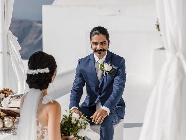 Shadi and Siamak&apos;s Wedding in Santorini, Greece 43