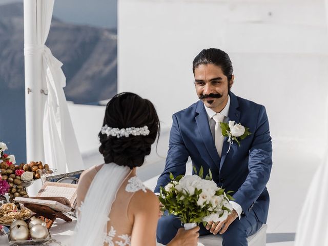 Shadi and Siamak&apos;s Wedding in Santorini, Greece 44