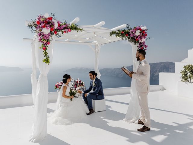 Shadi and Siamak&apos;s Wedding in Santorini, Greece 45
