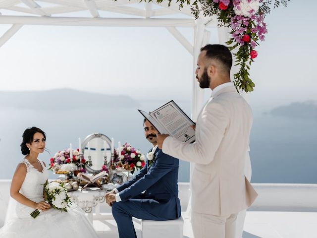 Shadi and Siamak&apos;s Wedding in Santorini, Greece 46