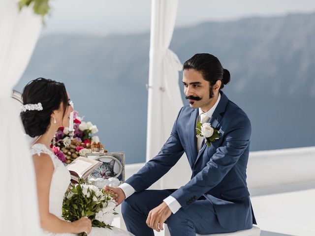Shadi and Siamak&apos;s Wedding in Santorini, Greece 51