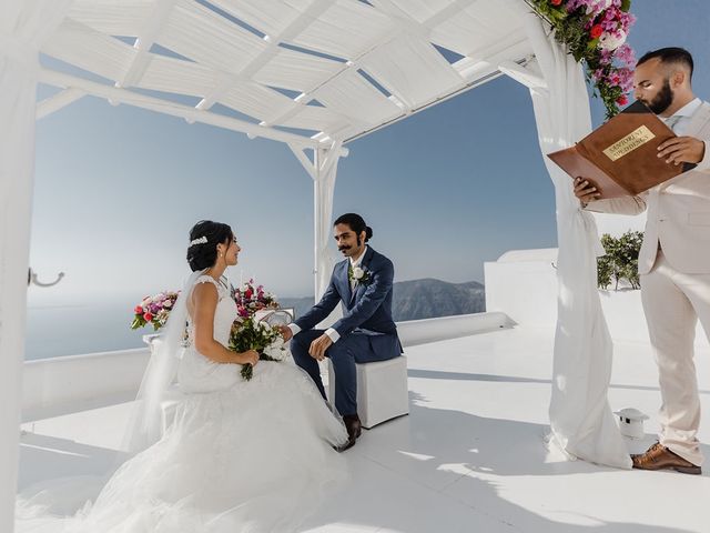 Shadi and Siamak&apos;s Wedding in Santorini, Greece 52