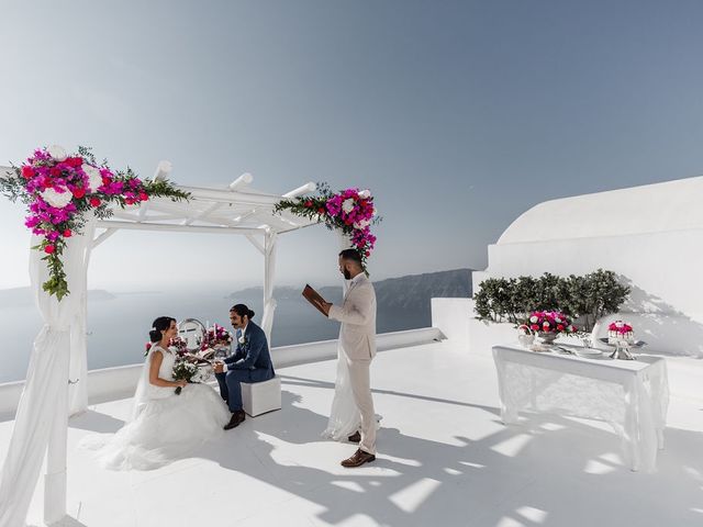 Shadi and Siamak&apos;s Wedding in Santorini, Greece 57