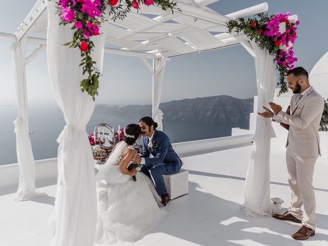 Shadi and Siamak&apos;s Wedding in Santorini, Greece 65