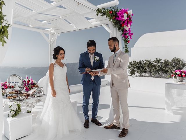 Shadi and Siamak&apos;s Wedding in Santorini, Greece 76