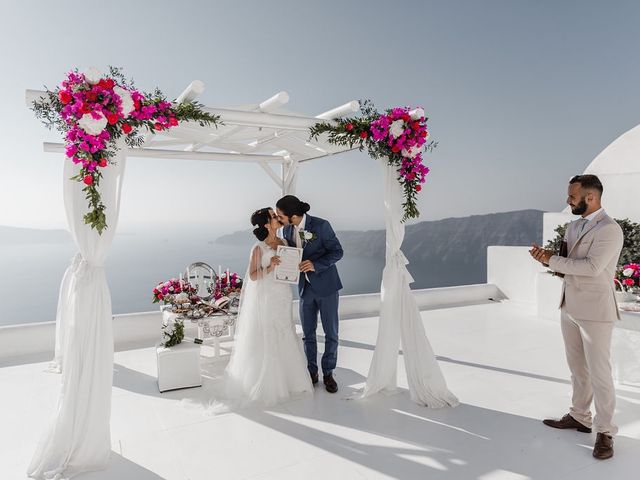 Shadi and Siamak&apos;s Wedding in Santorini, Greece 79