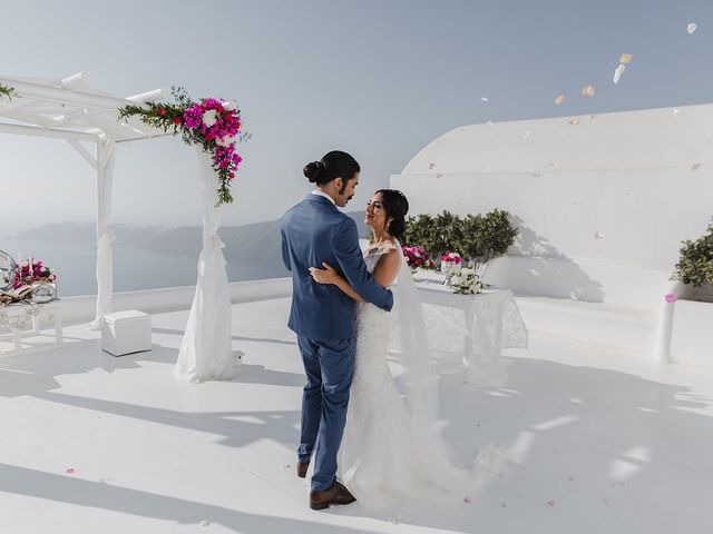Shadi and Siamak&apos;s Wedding in Santorini, Greece 96