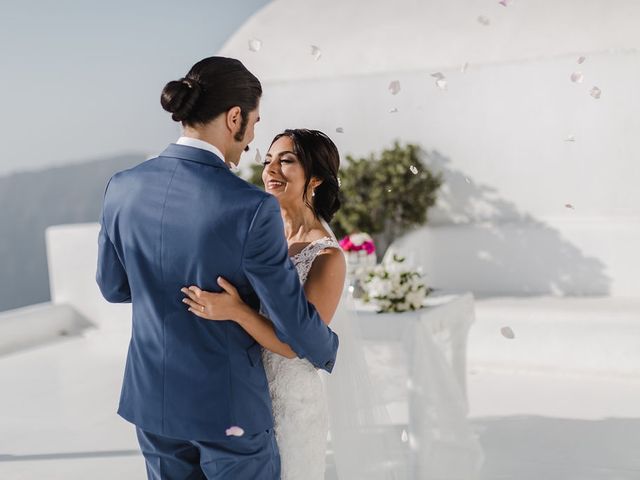 Shadi and Siamak&apos;s Wedding in Santorini, Greece 100