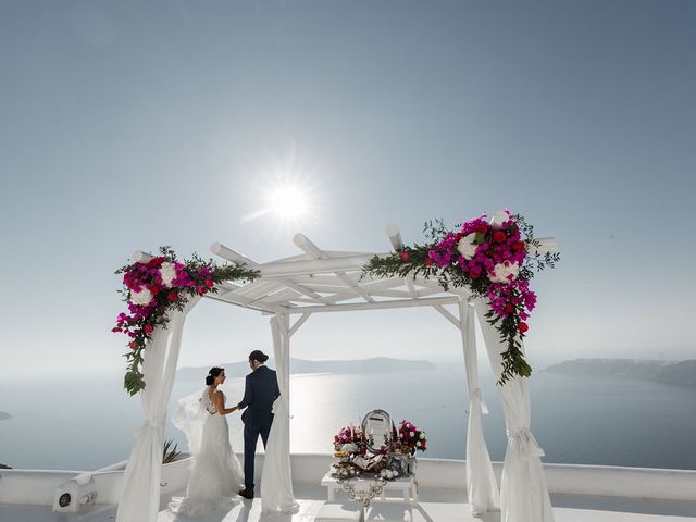 Shadi and Siamak&apos;s Wedding in Santorini, Greece 112